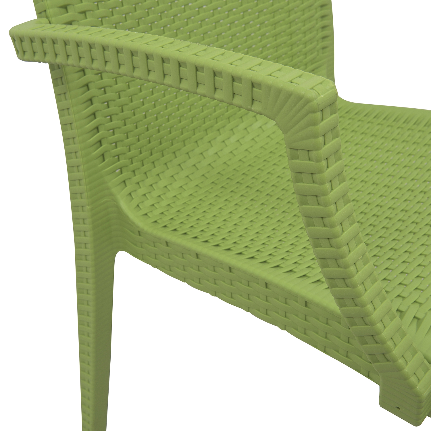 Mace Outdoor Polypropylene Dining Arm Chair (Set of 4)