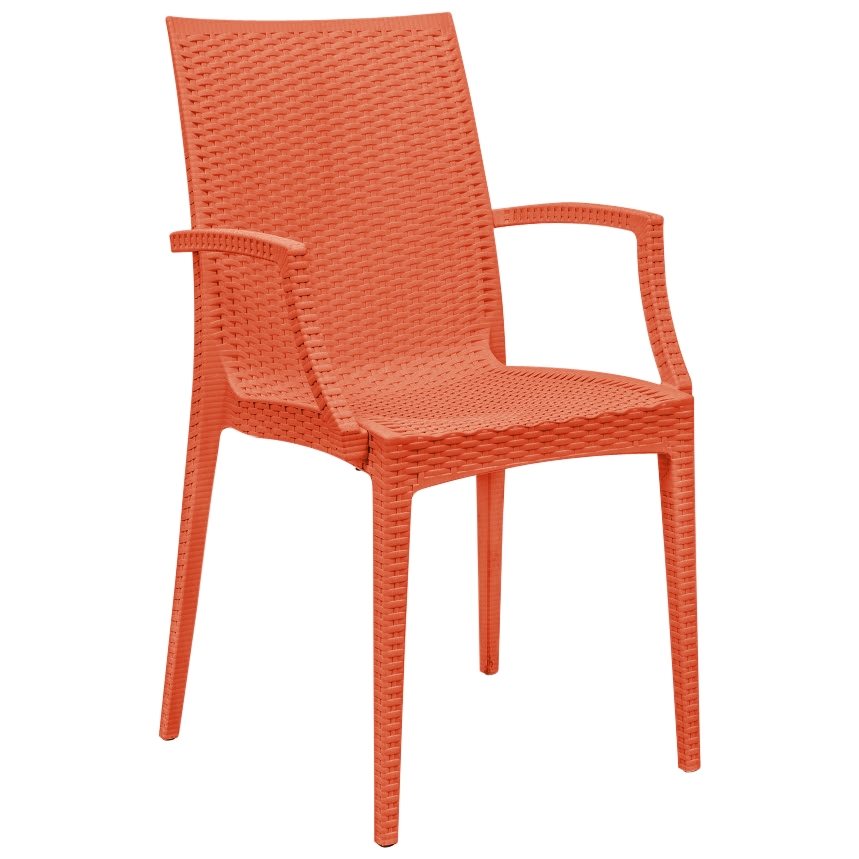 Mace Outdoor Polypropylene Dining Arm Chair