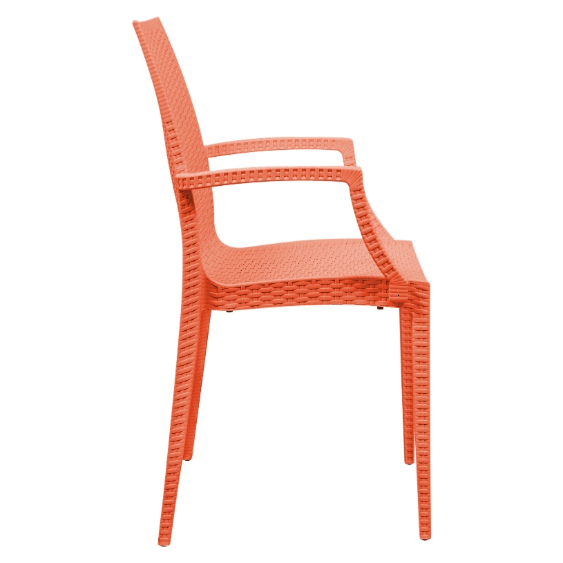 Mace Outdoor Polypropylene Dining Arm Chair