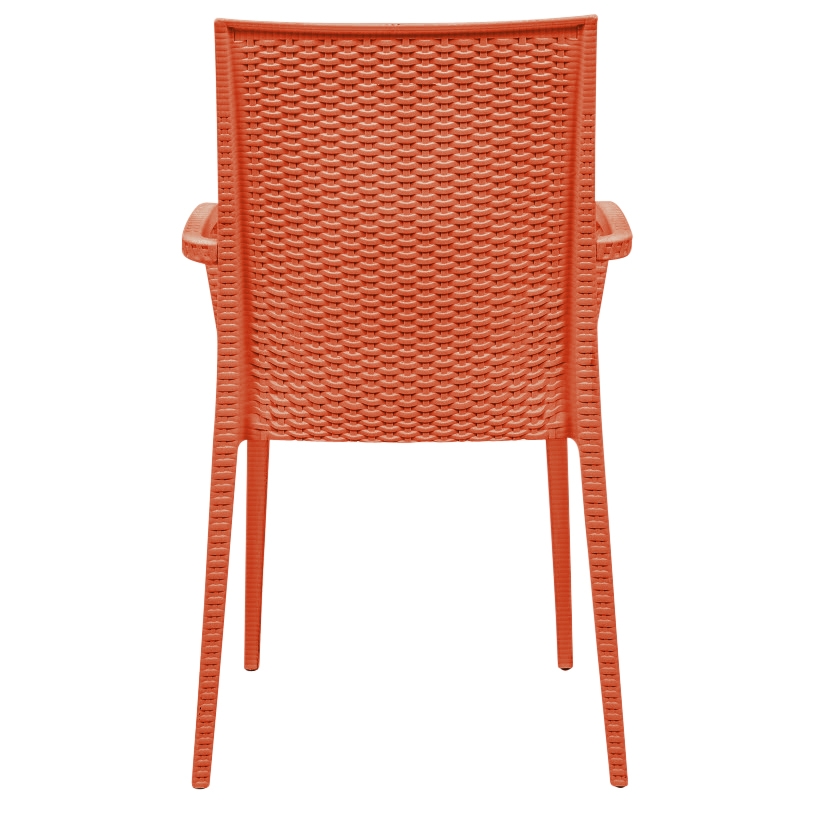 Mace Outdoor Polypropylene Dining Arm Chair (Set of 4)