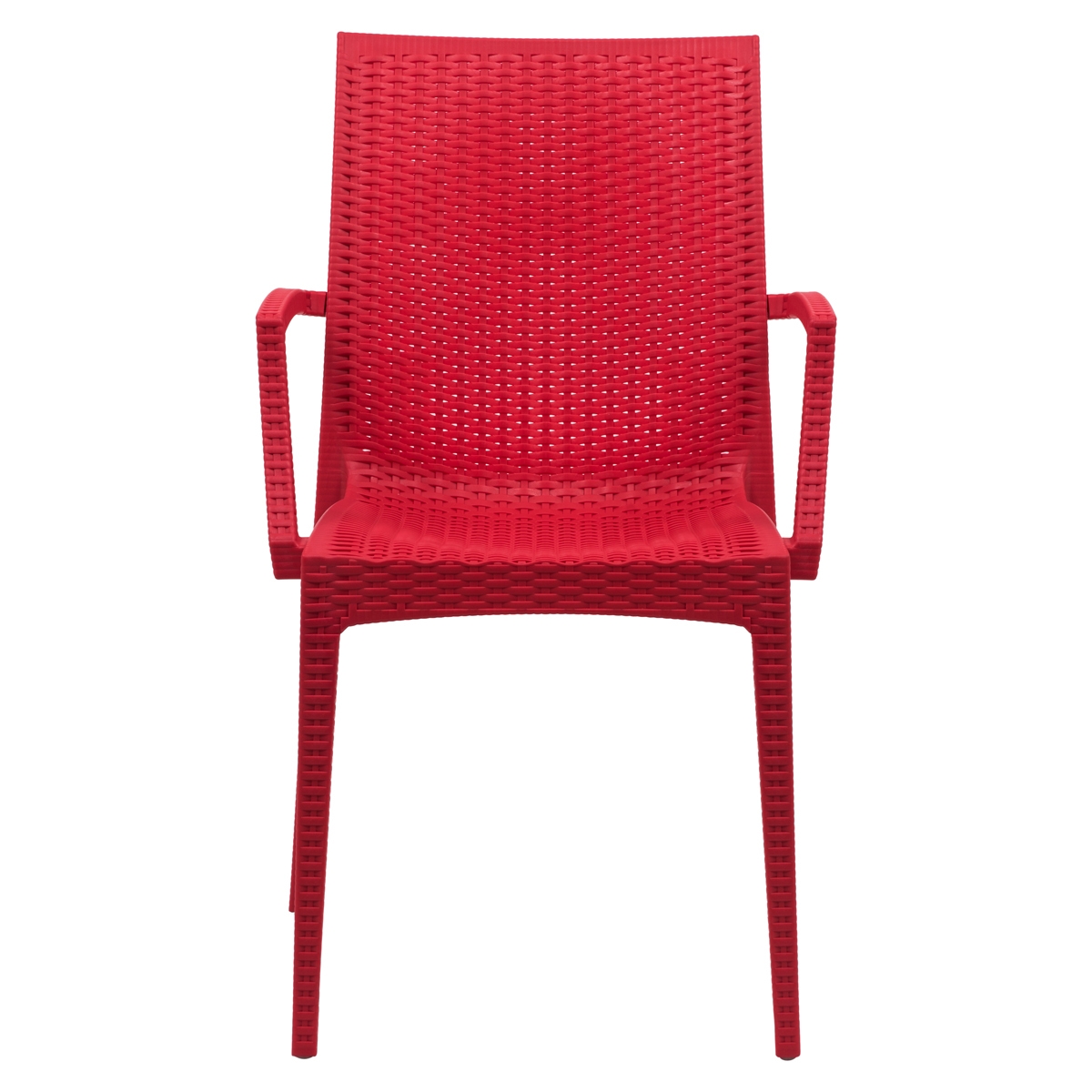 Mace Outdoor Polypropylene Dining Arm Chair (Set of 2)