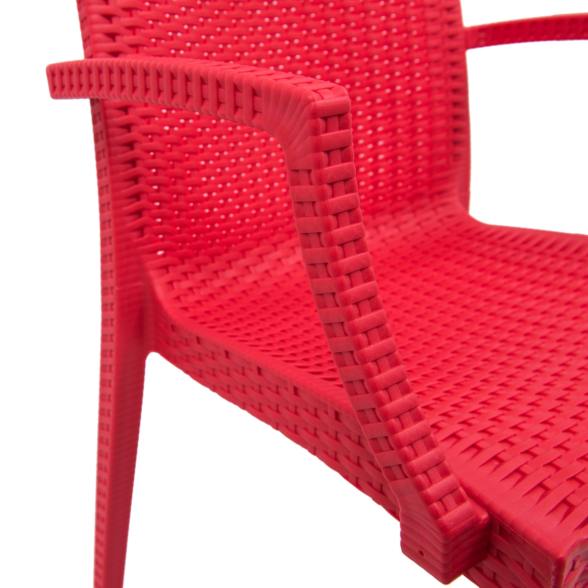 Mace Outdoor Polypropylene Dining Arm Chair (Set of 4)