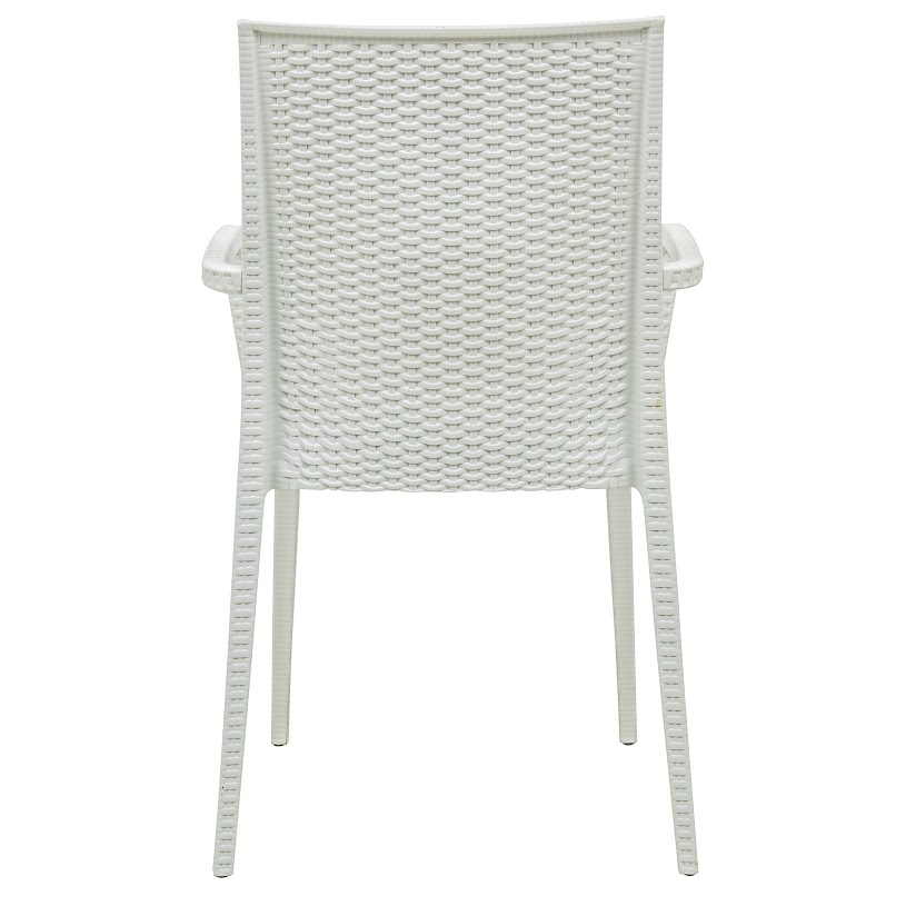 Mace Outdoor Polypropylene Dining Arm Chair (Set of 2)