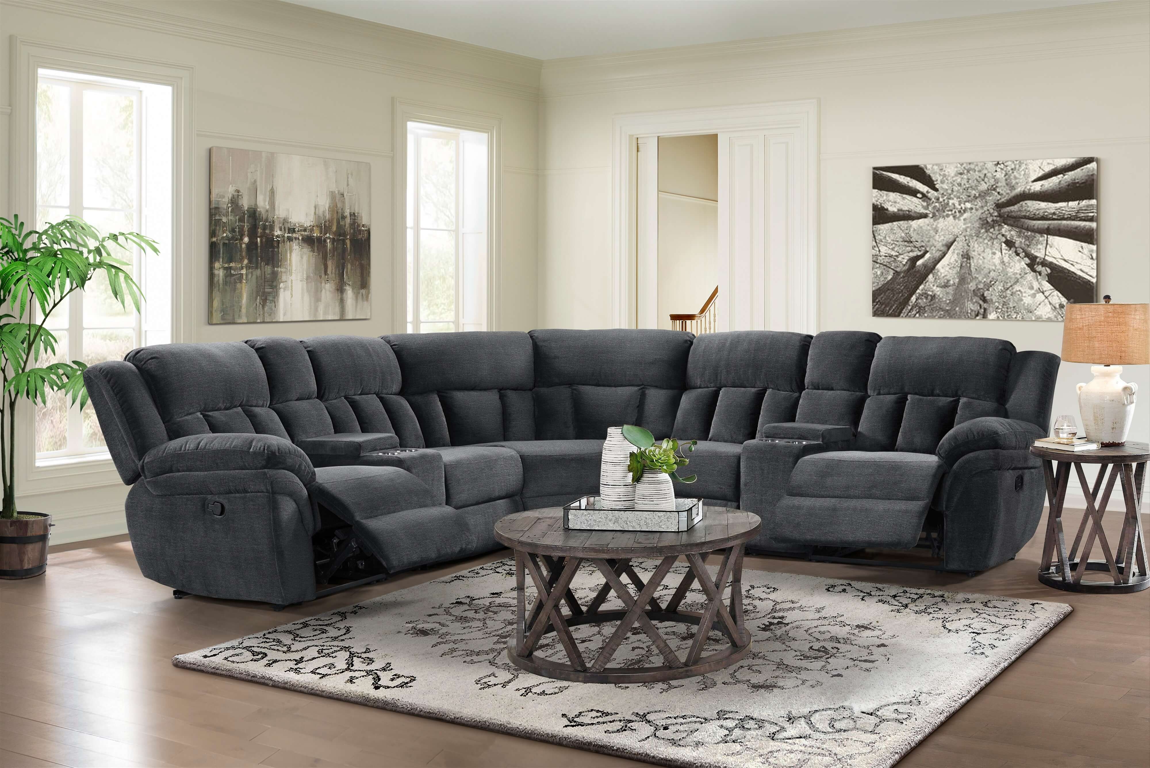Klaussner Mccobb L-Shape Reclining Sectional