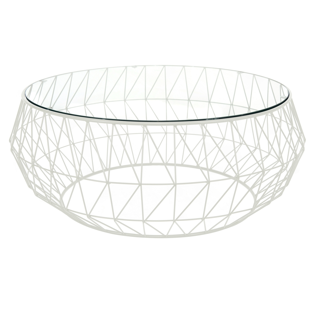 Malibu Round Glass Coffee Table