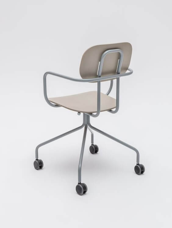 New School N1N03K Swivel Office Chair w/4-Star Metal Base & Castors
