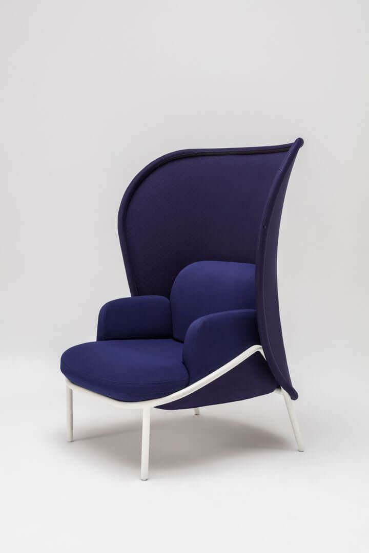 MDD Mesh High Back Lounge Blue Chair