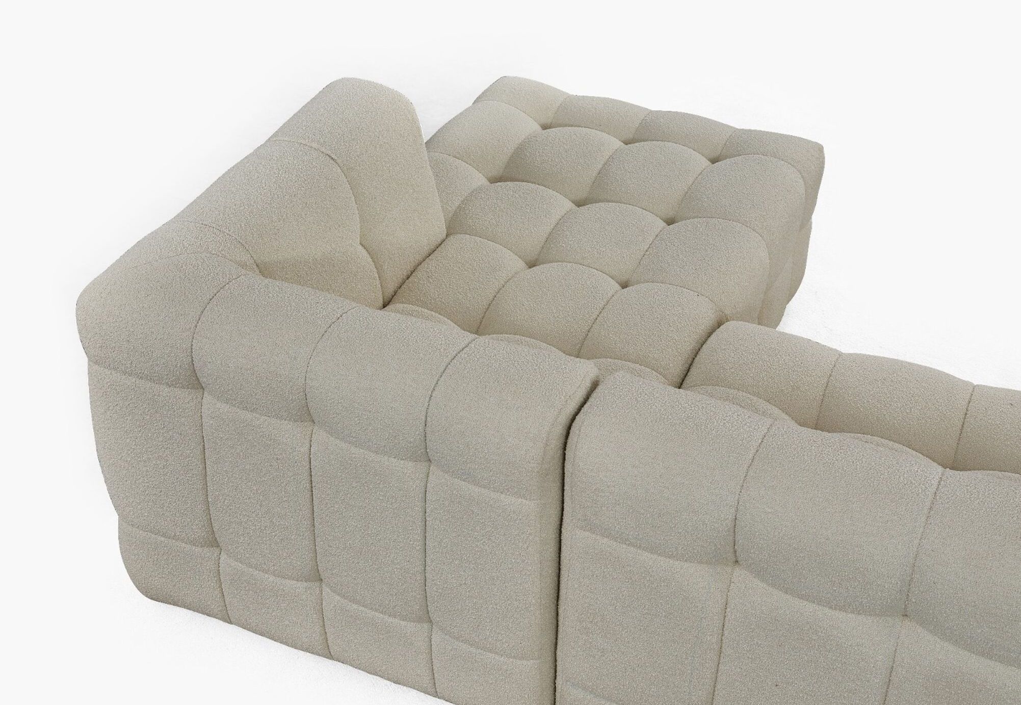 Oklahoma Linen Fabric U-Shape Sectional Sofa