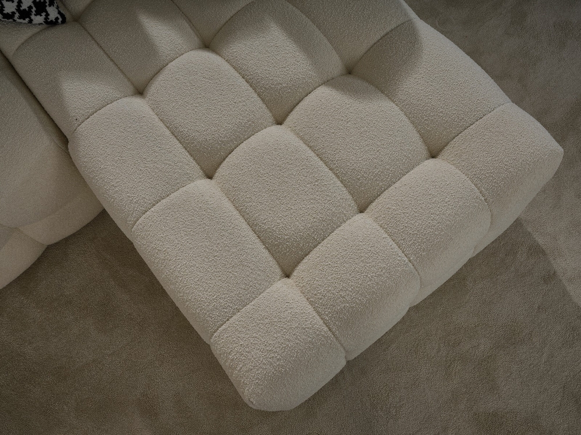 Oklahoma Linen Fabric U-Shape Sectional Sofa