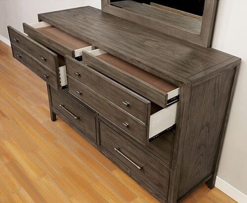 Tawana Fabric/Wood Panel Bedroom Set