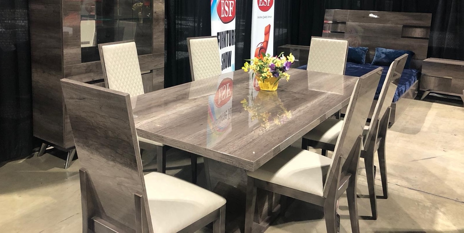 Medea ESF Wood Rectangular Dining Table