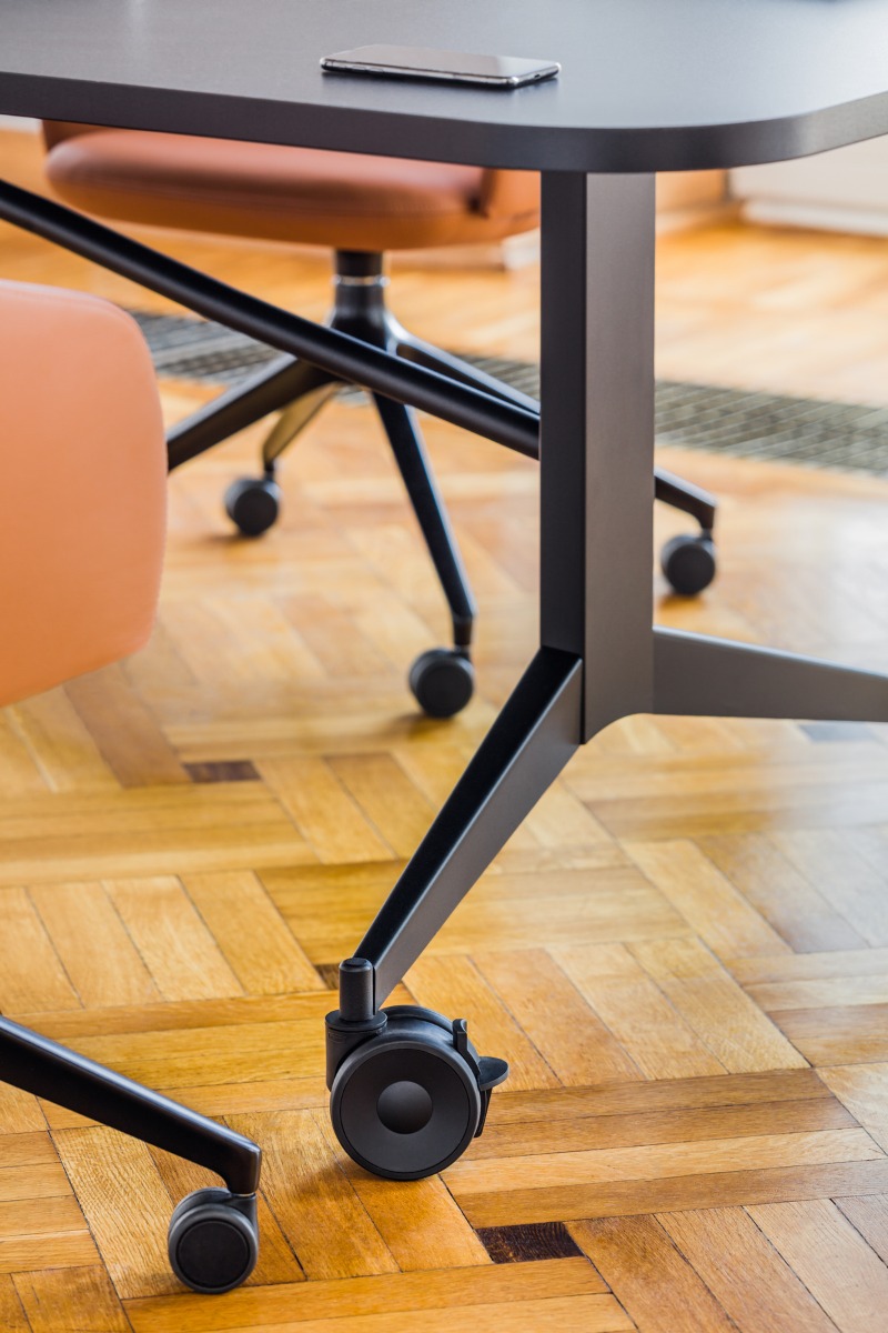 Plex Office Rectangular w/Rounded Edges Whiteboard Folding Table