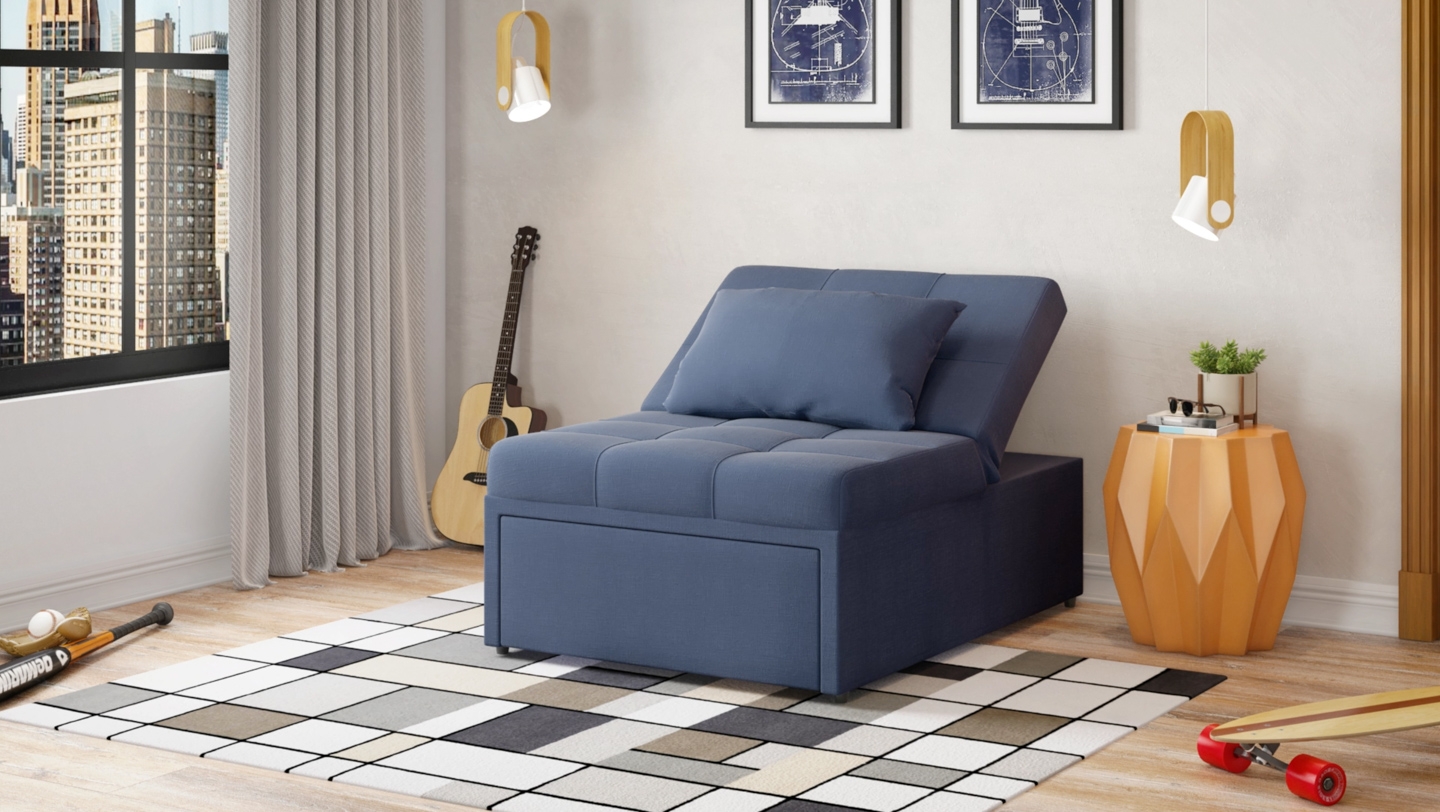 Mello Fabric Pull Out Chair In A Box