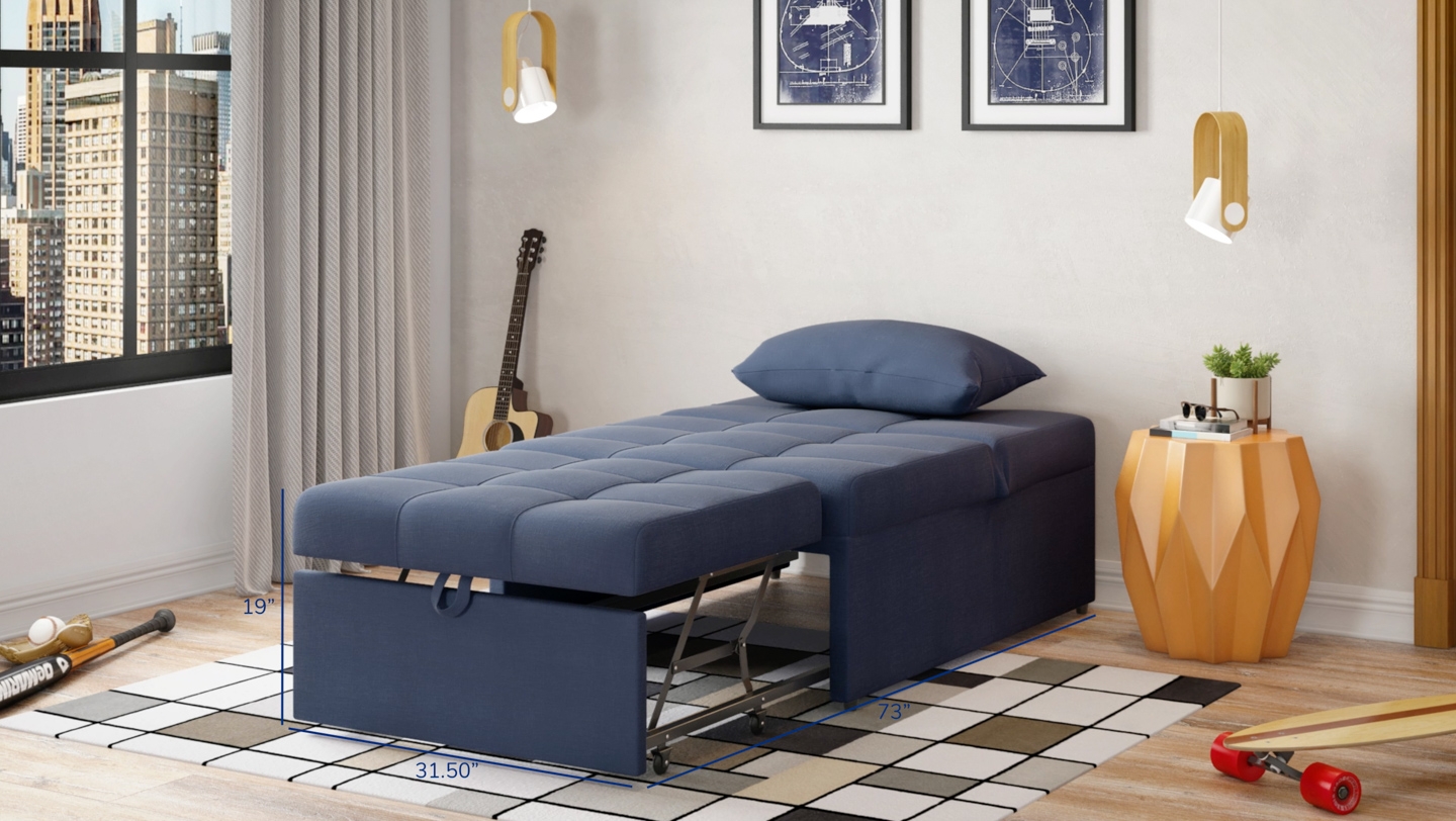 Mello Fabric Pull Out Chair In A Box