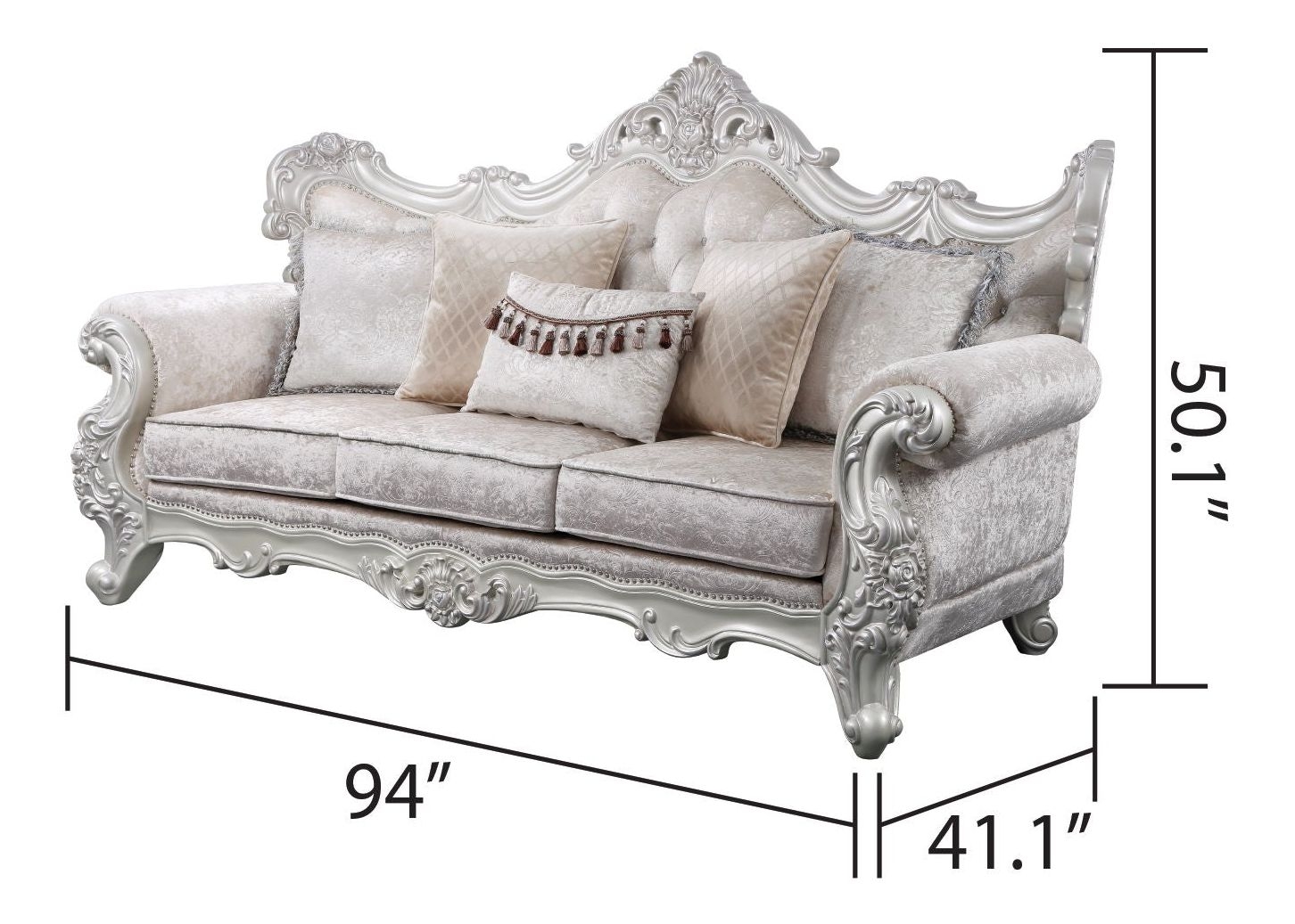 Melrose Fabric Living Room Set