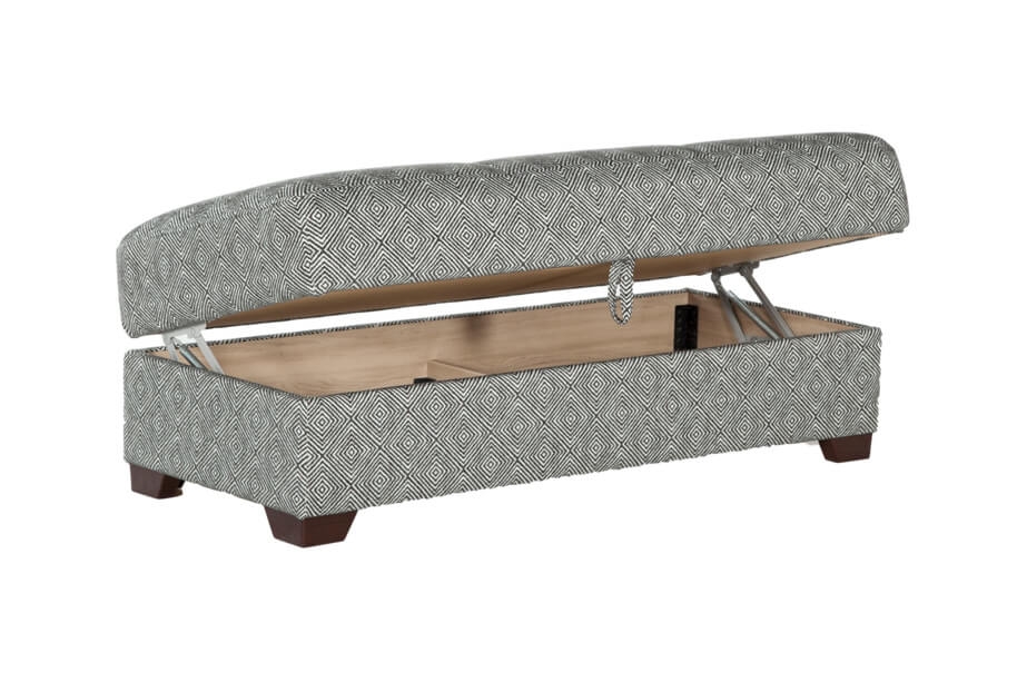 Tahoe Fabric Storage Ottoman