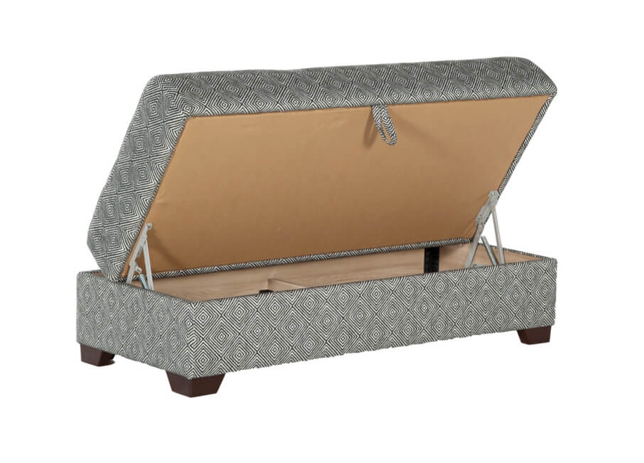 Tahoe Fabric Storage Ottoman
