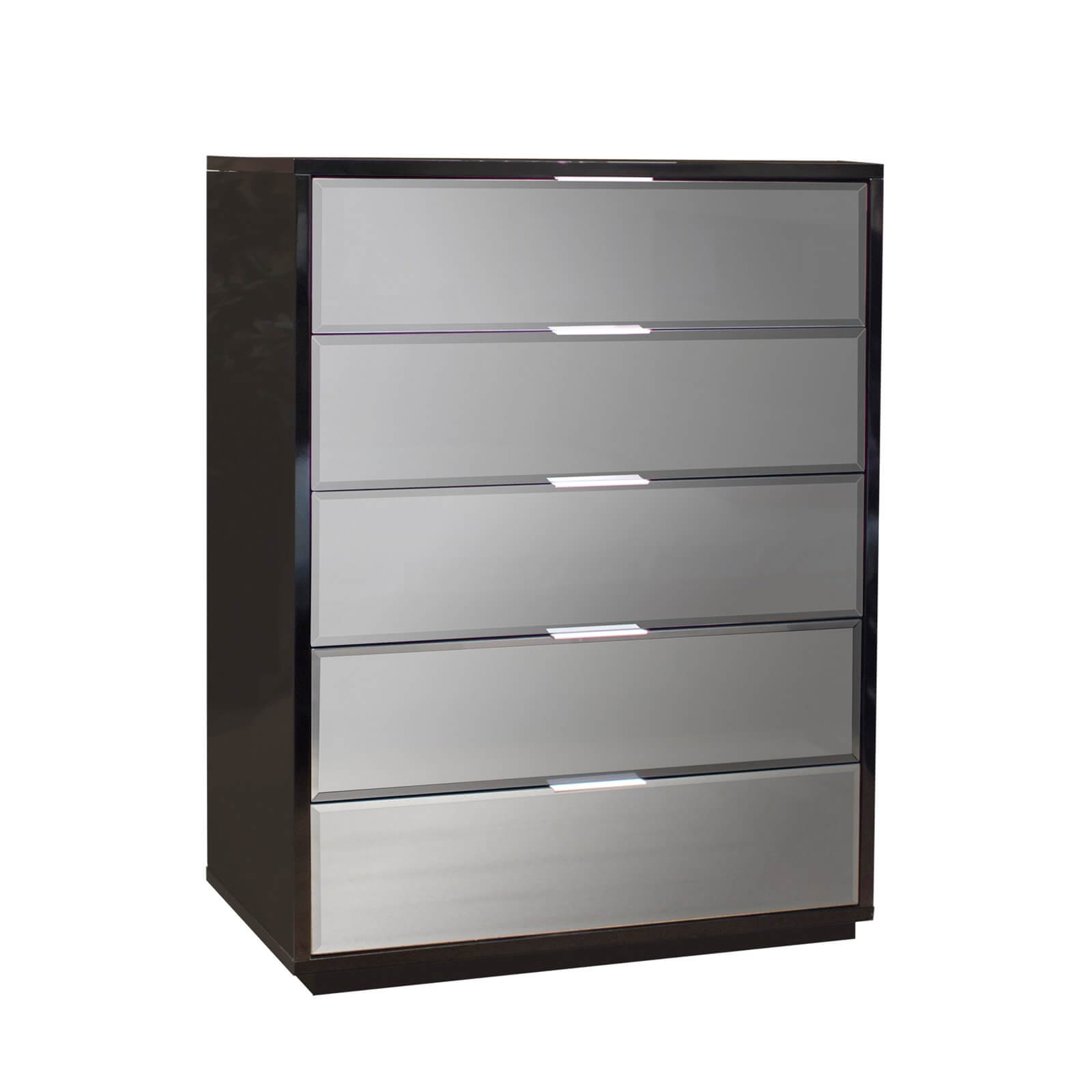 Mera Lacquer/Mirror Platform Bedroom Set by Sharelle Furnishings