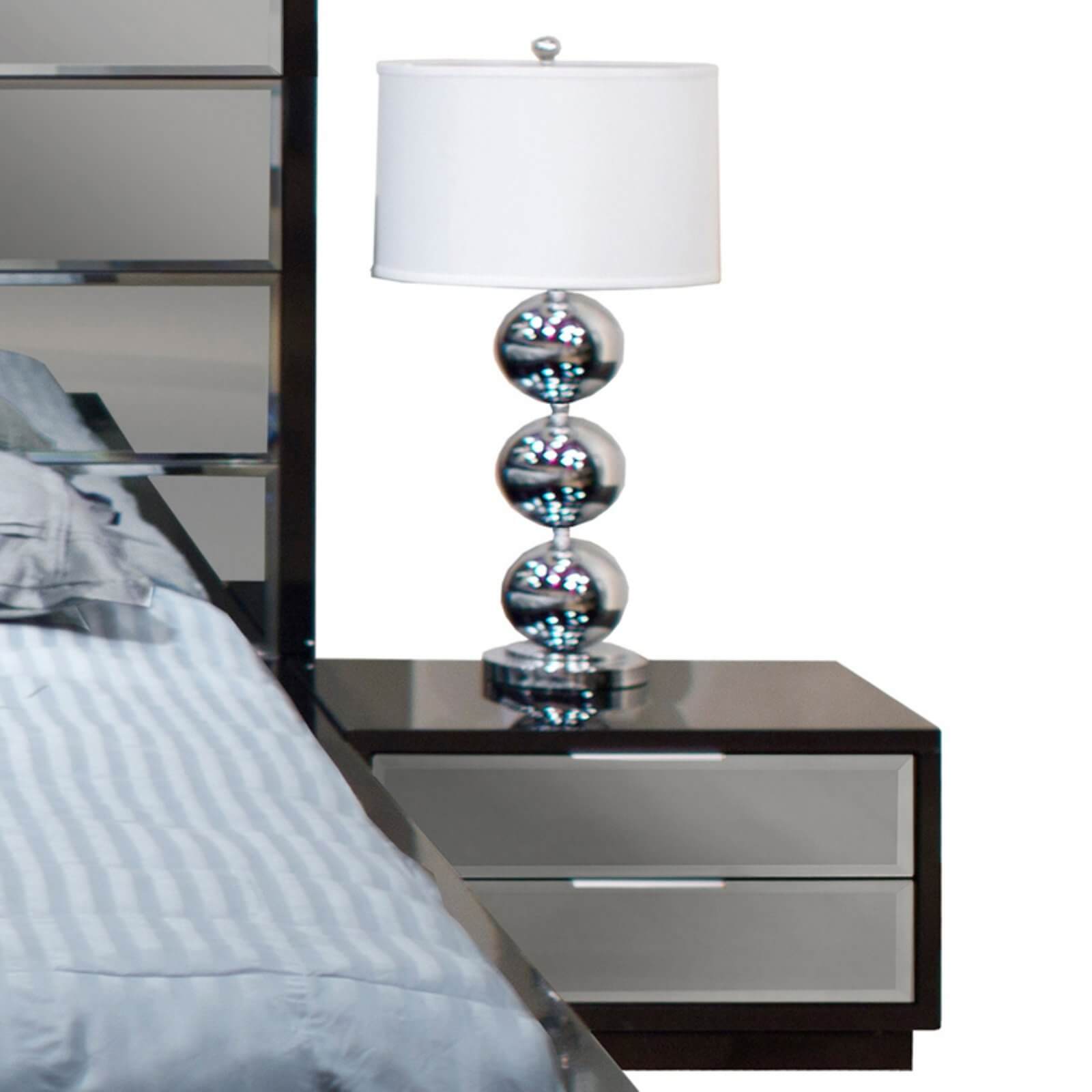 Mera Lacquer/Mirror Platform Bedroom Set by Sharelle Furnishings