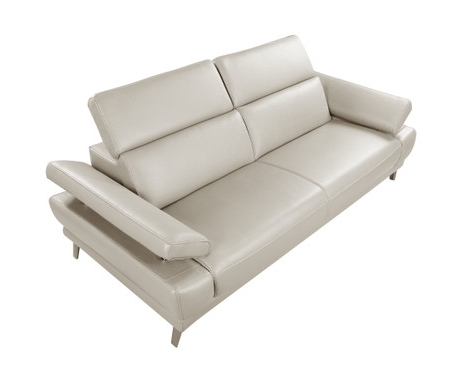 Mercer Leather/PVC Loveseat w/Motion Headrests