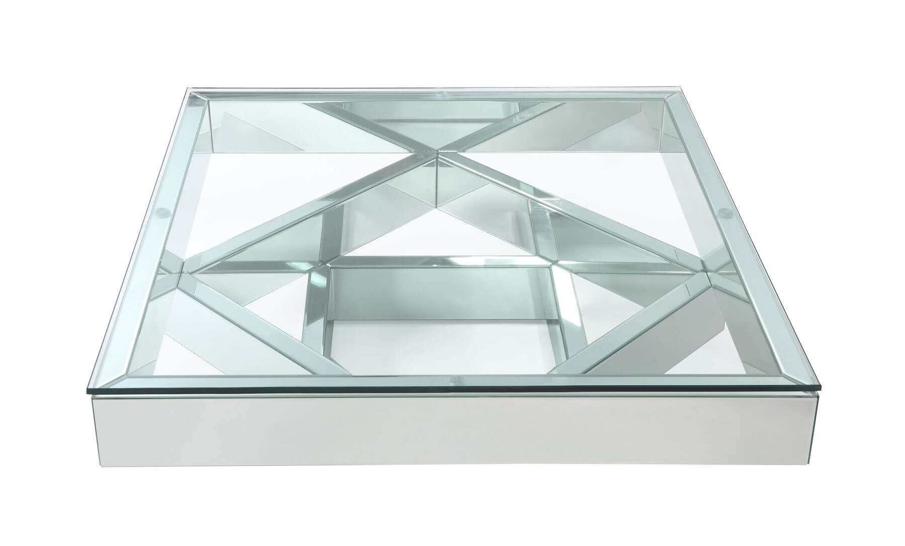 Meria Glass/Mirror Coffee Table