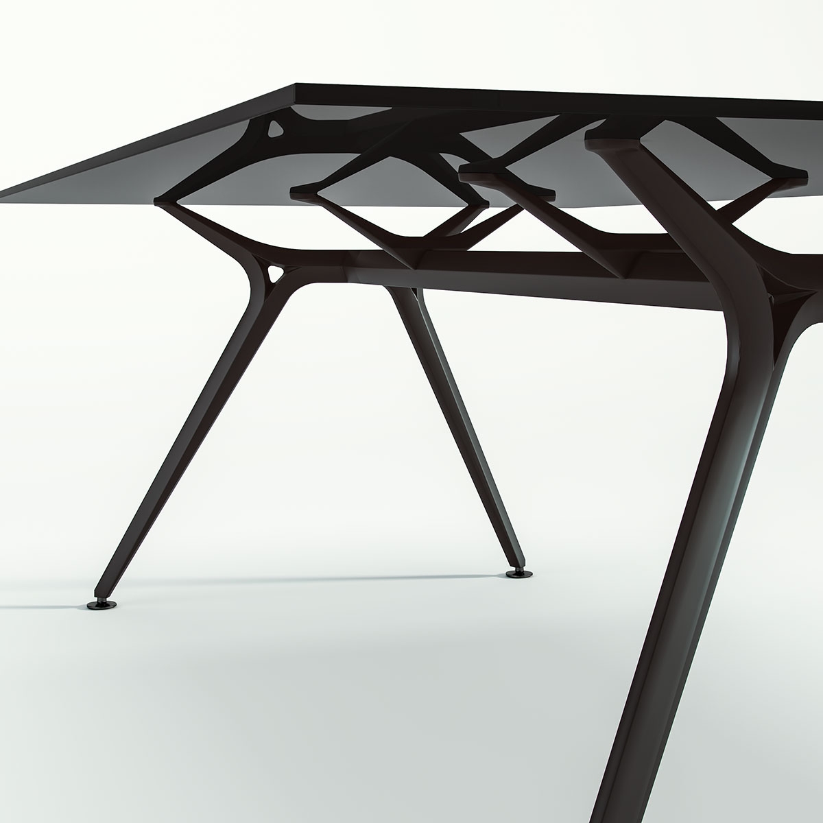 Arkitek Glass Rectangular Single Office Desk