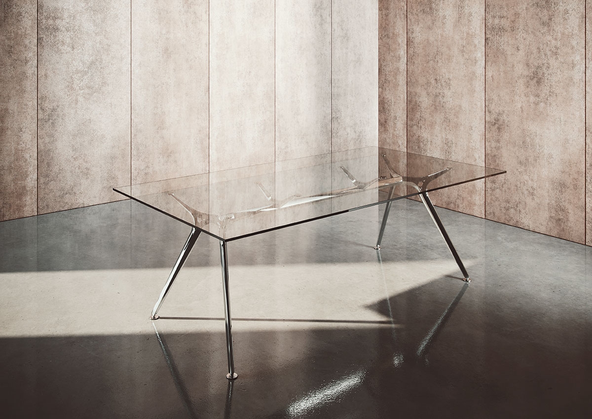 Arkitek Glass Rectangular Single Office Desk