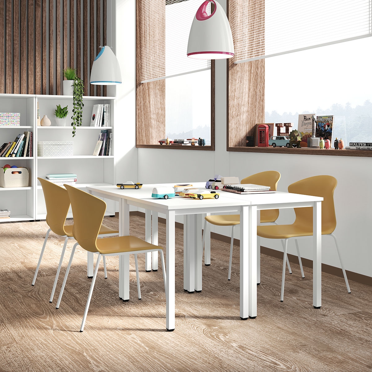 Colectiva Home Office Rectangular Desk, Depth 23 1/2"