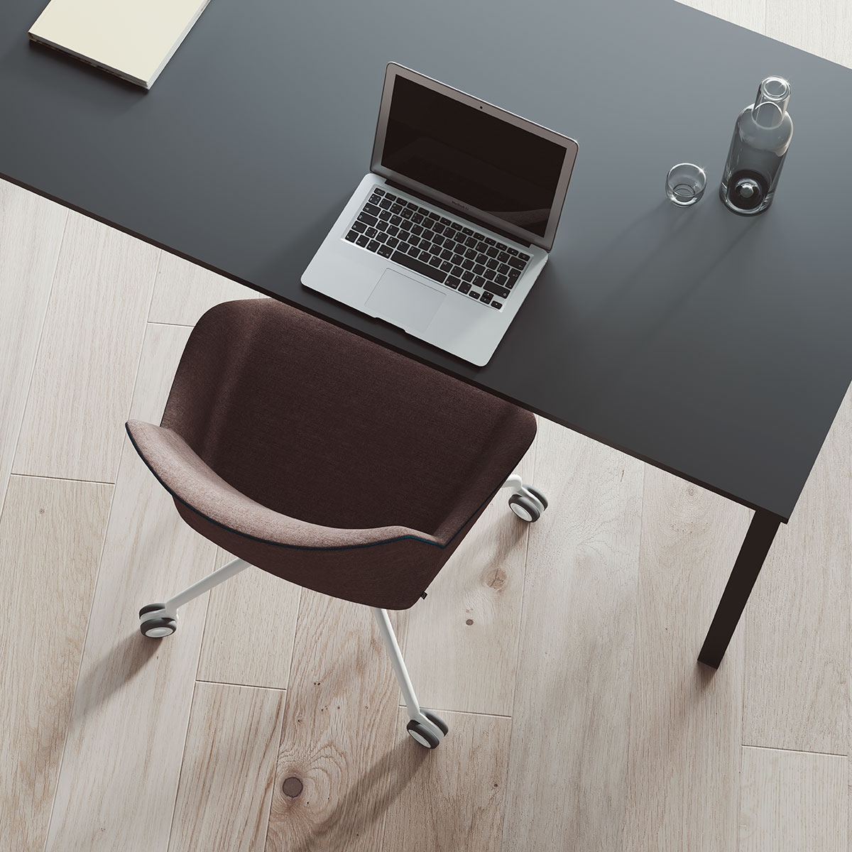 Colectiva Home Office Rectangular Desk, Depth 31 1/2"