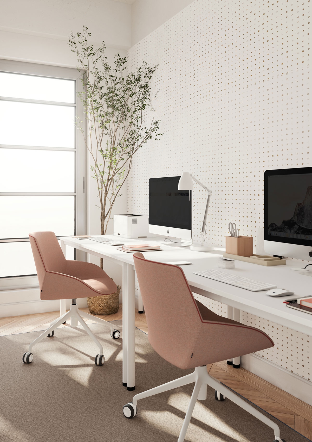 Dynamic 45 Rectangular Home Office Desk