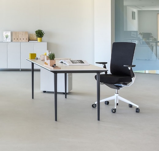 Longo Melamine Office Single Desk