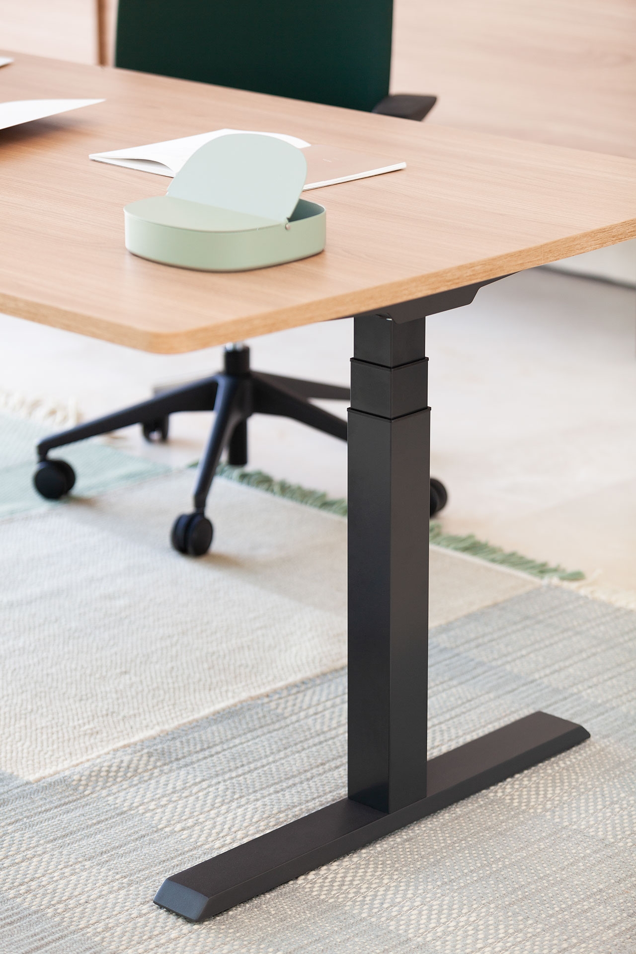 Mobility Step Melamine Sit-Stand Office Meeting Table