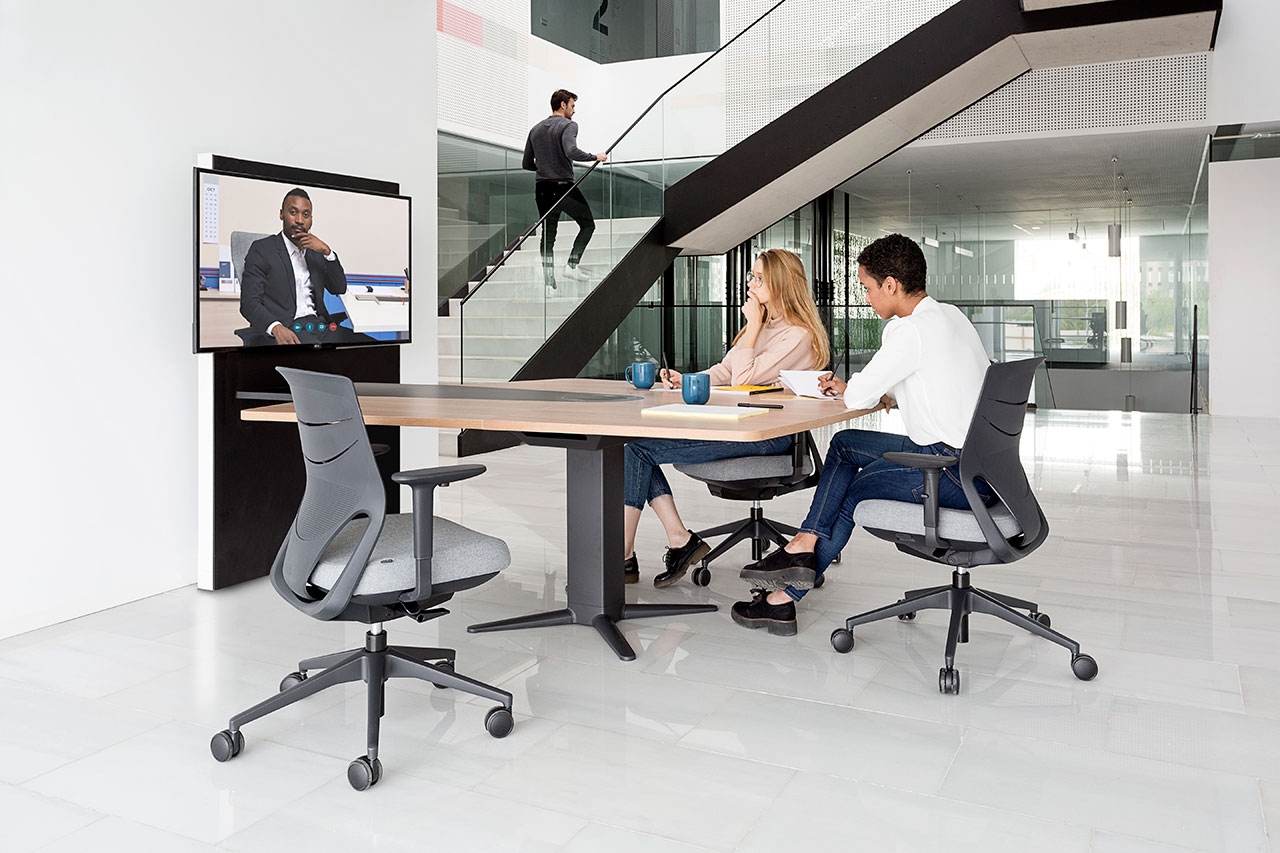 Power 100 Video Conference Office Meeting Table (without monitor)