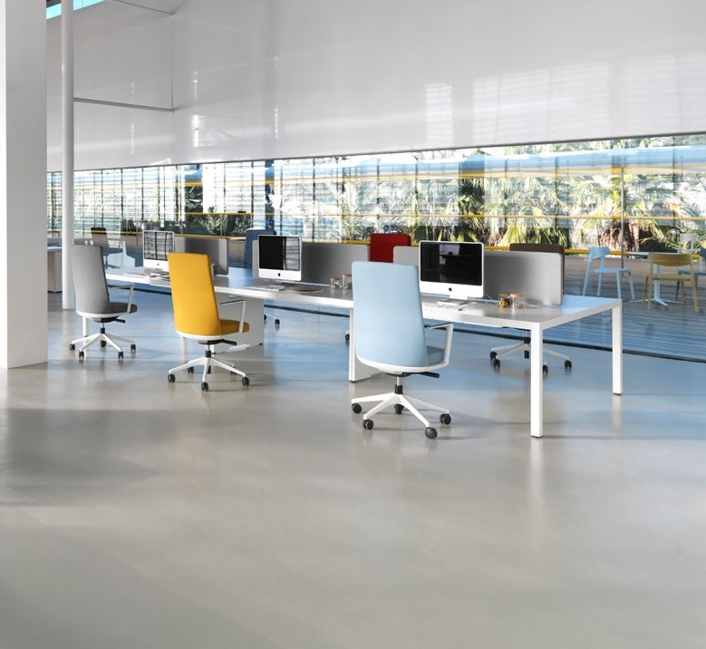 Actiu Prisma Melamine Rectangular 6 Person Office