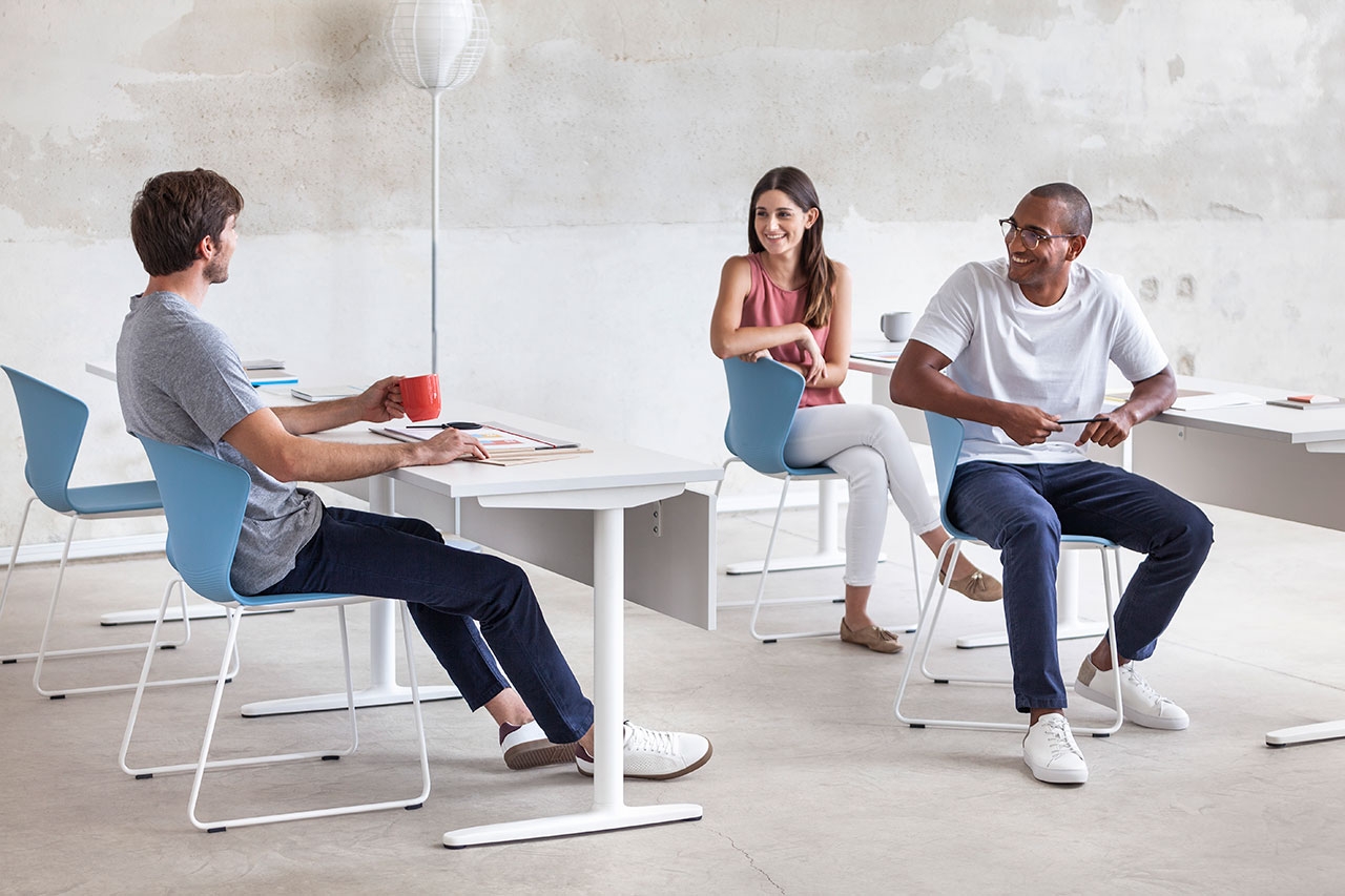 Talent Serie 100 Melamine Office Rectangular Training Desk
