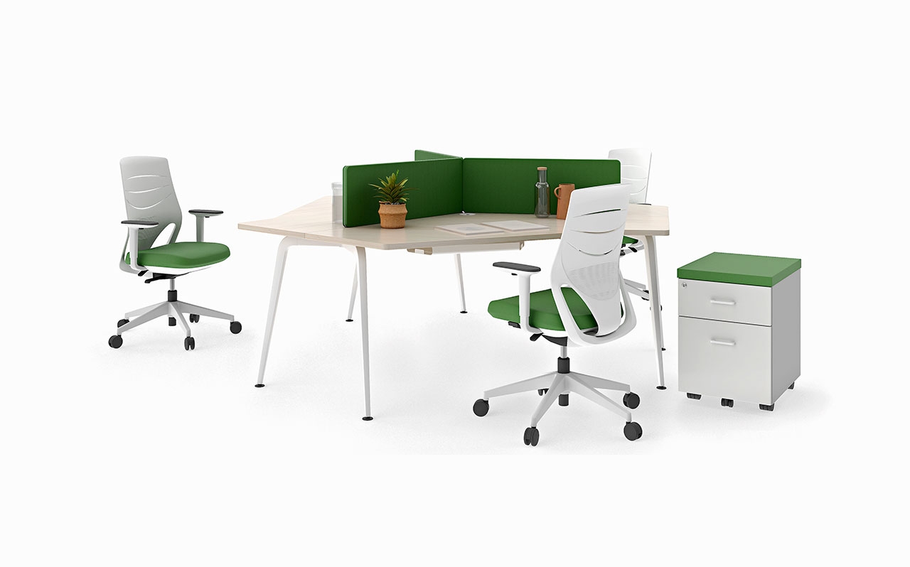 Twist Gen 100 Office Desk for 3 Persons