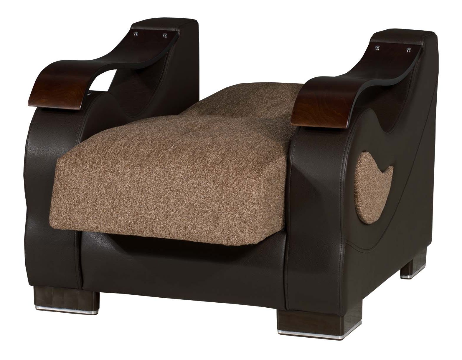 Metroplex Fabric/PU Convertible Sleeper Chair