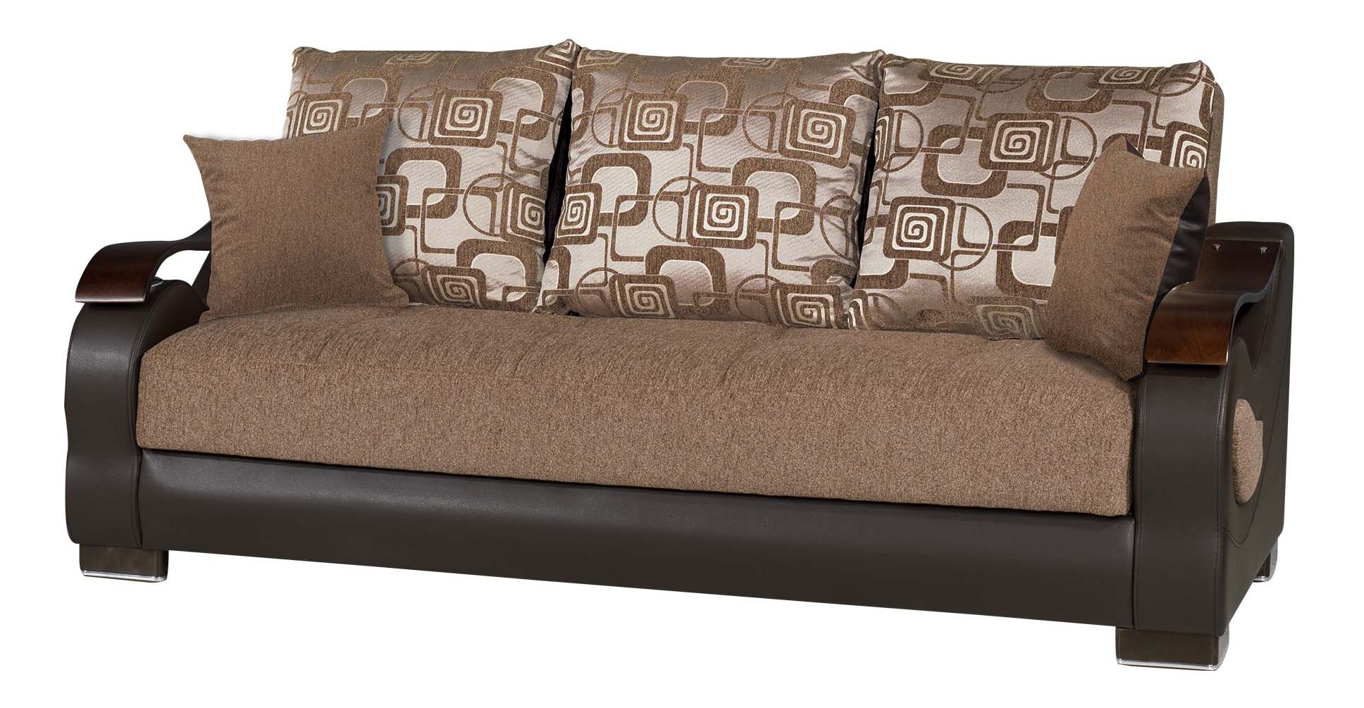 Metroplex Fabric/PU Convertible Living Room Set