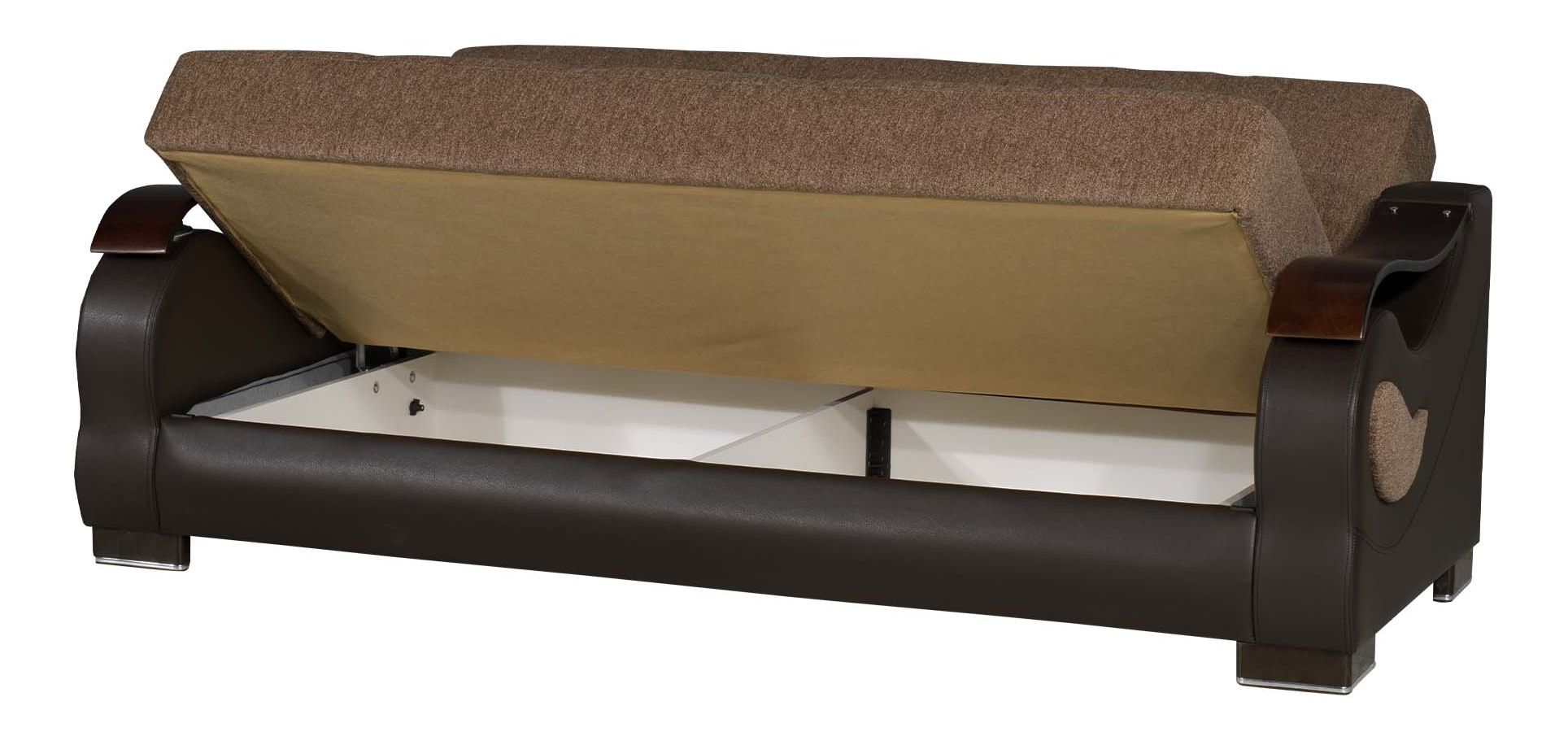 Metroplex Fabric/PU Convertible Sofabed