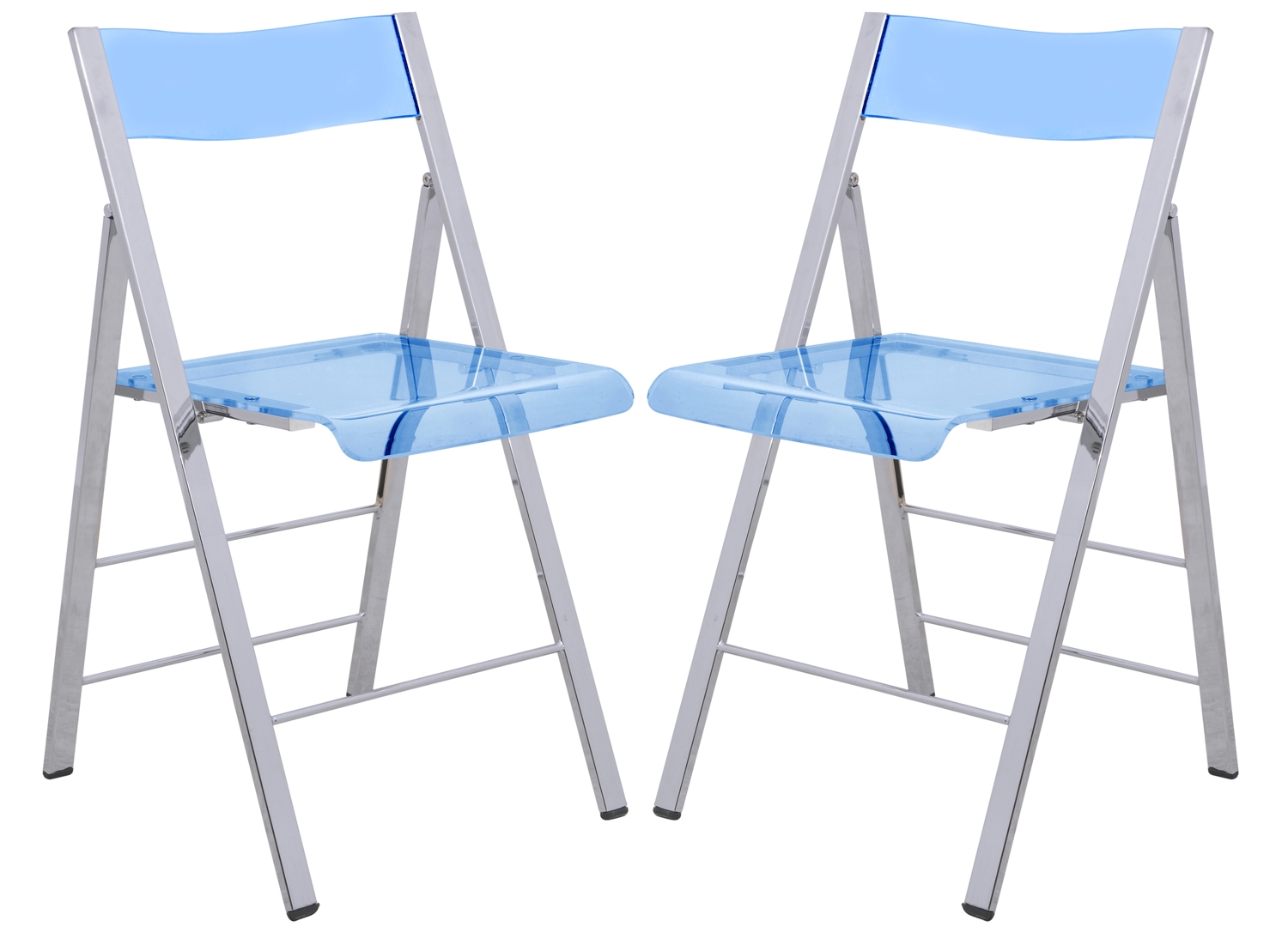 Menno Acrylic Folding Chair (Set of 2)