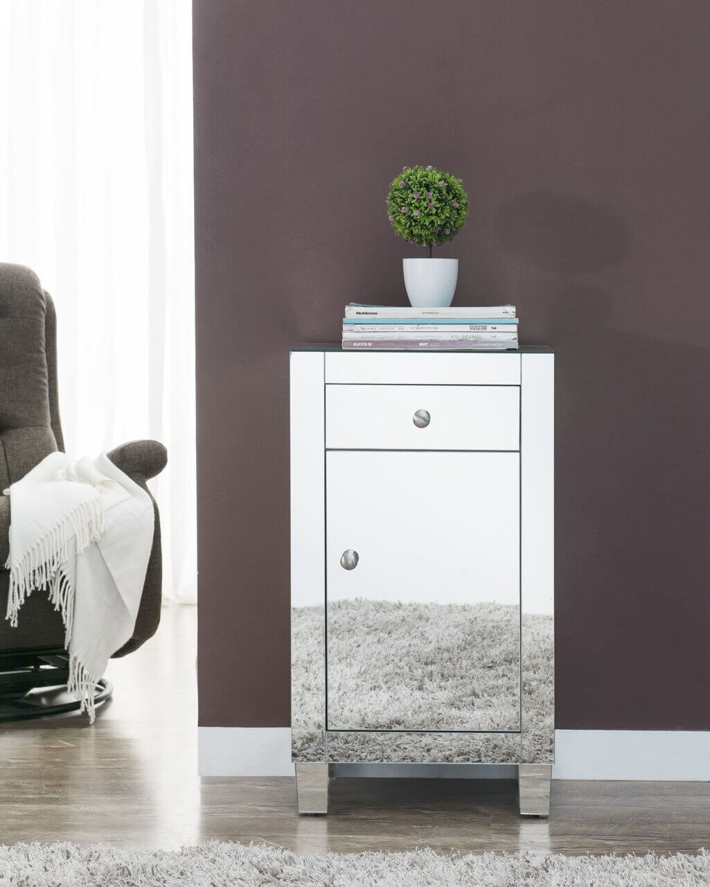 Contempo 1 Drawer 1 Door Cabinet