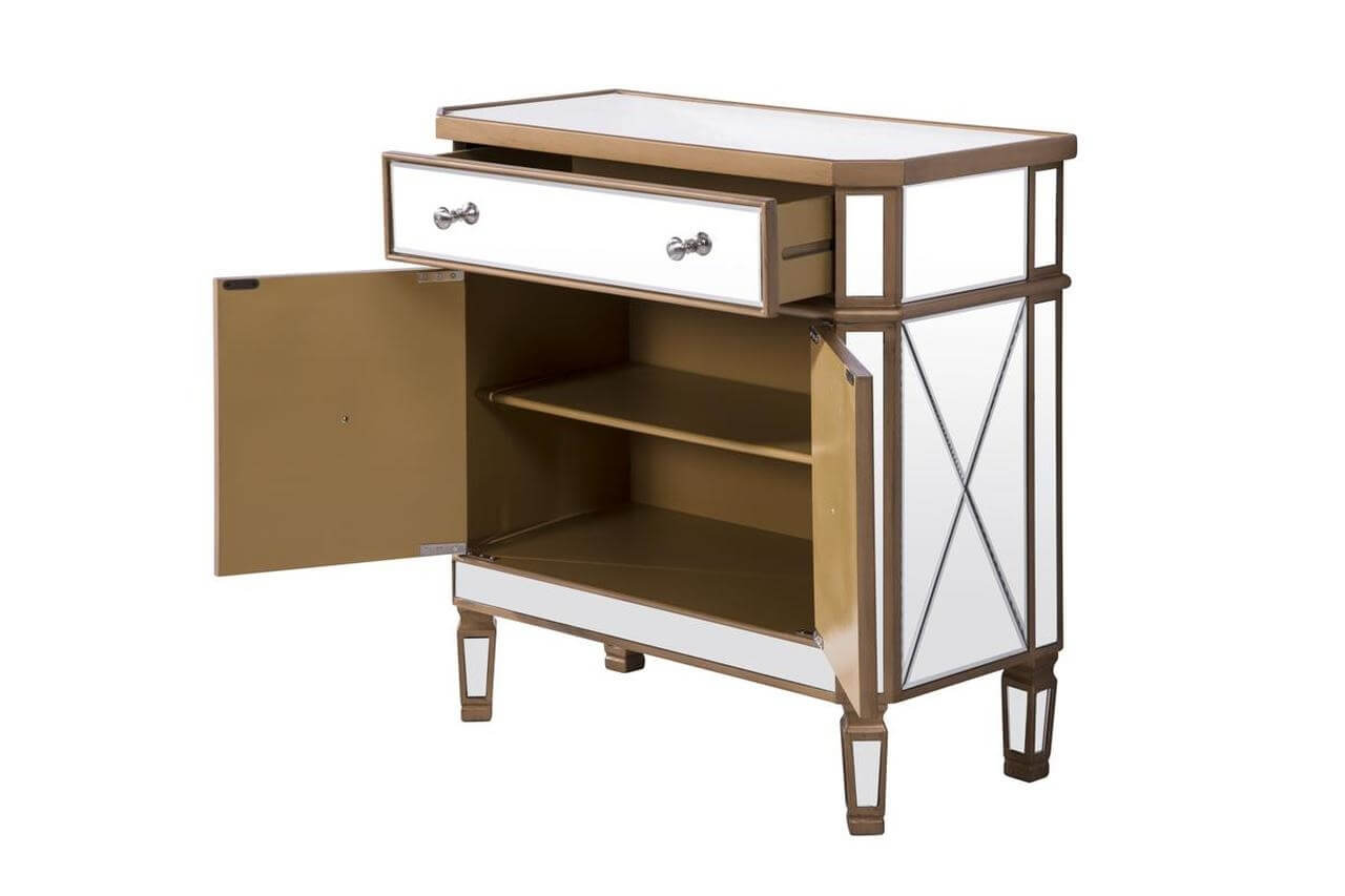 Contempo 1 Drawer 2 Door Cabinet
