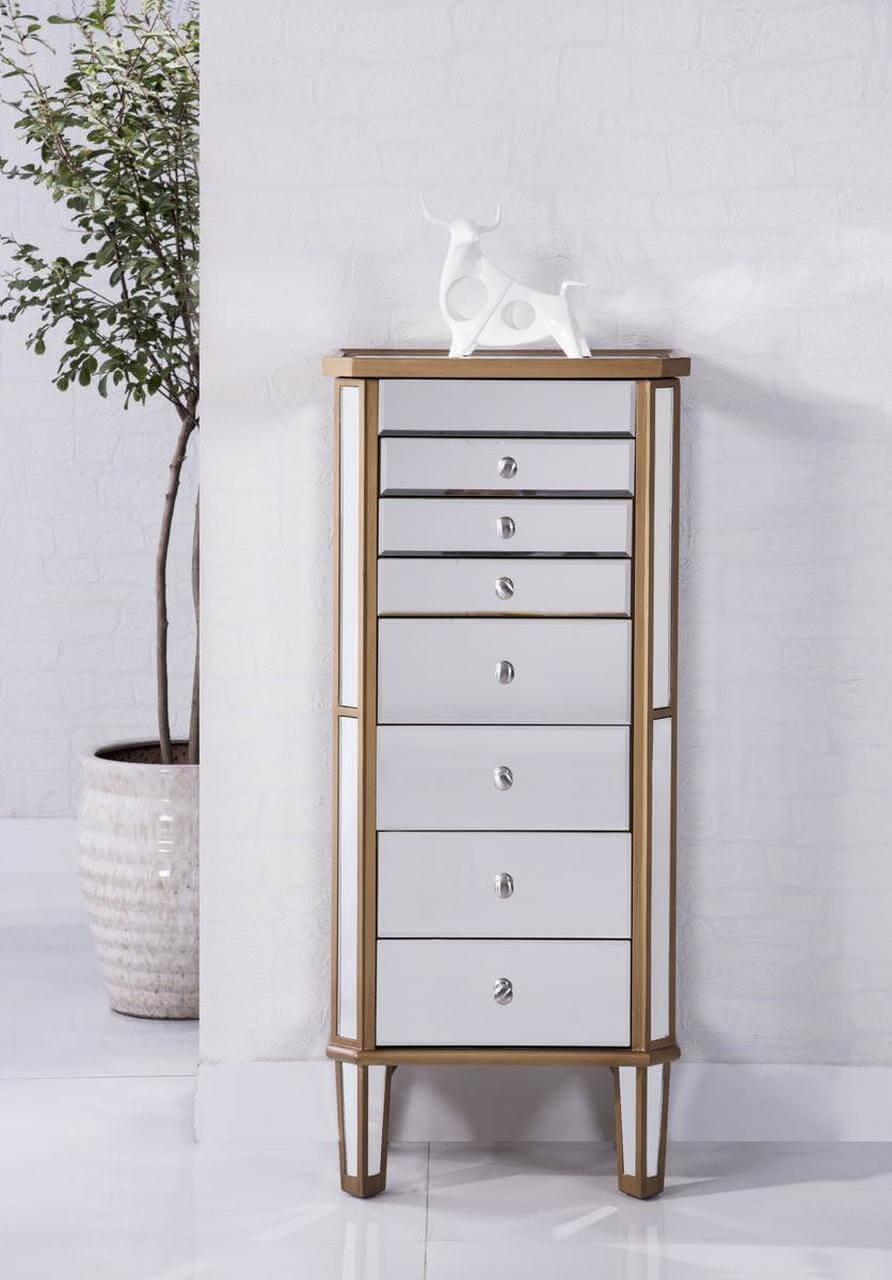 Contempo 7 Drawer Jewelry Armoire