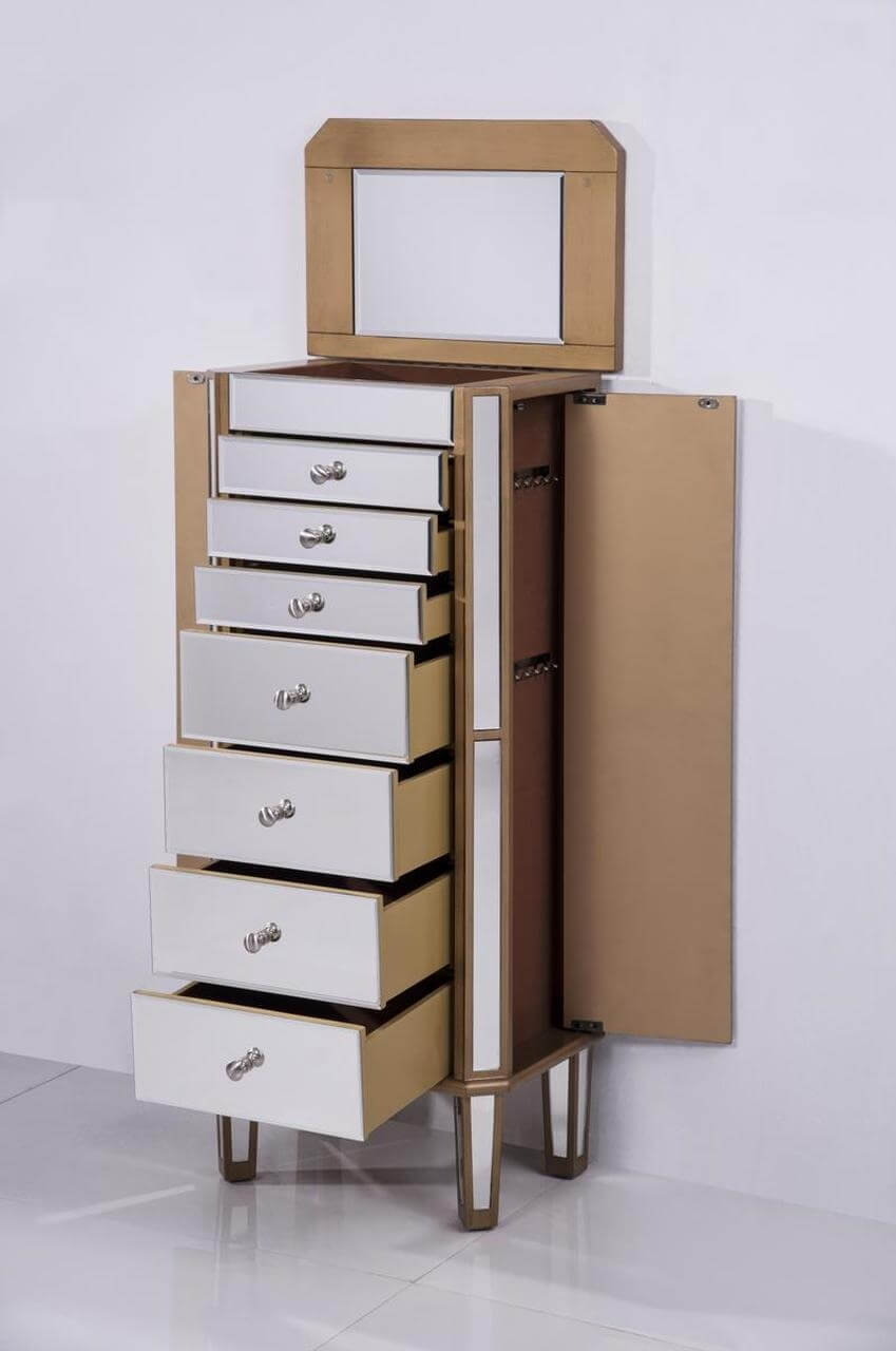 Contempo 7 Drawer Jewelry Armoire