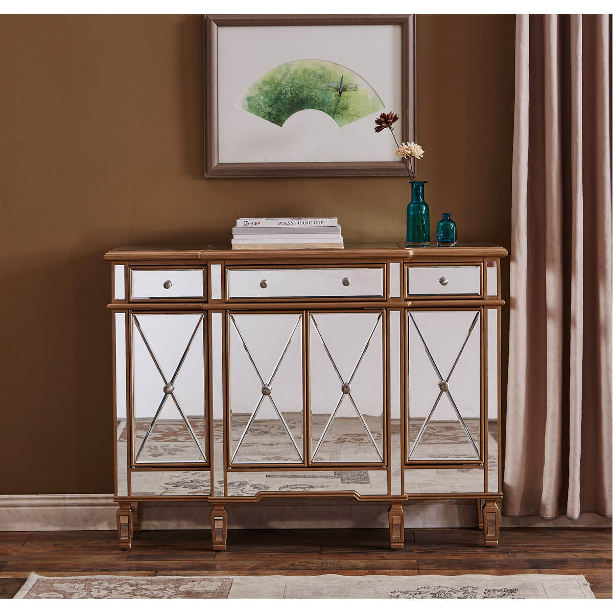 Contempo 3 Drawer 4 Door Cabinet, Composition 2