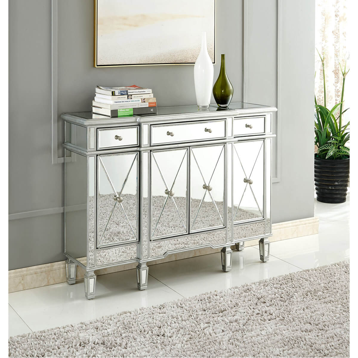 Contempo 3 Drawer 4 Door Cabinet, Composition 2