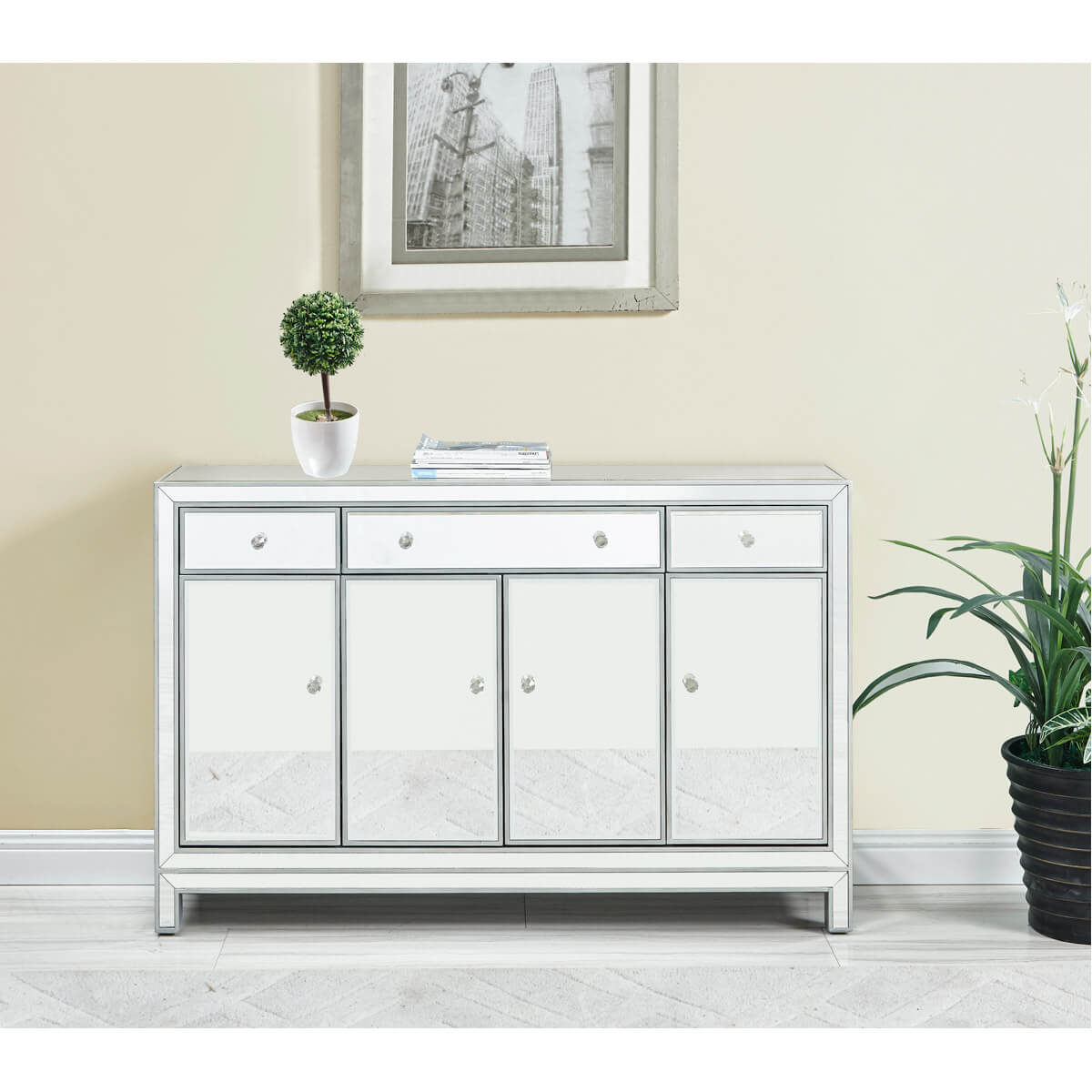 Reflexion 3 Drawers 4 Doors Buffet Cabinet