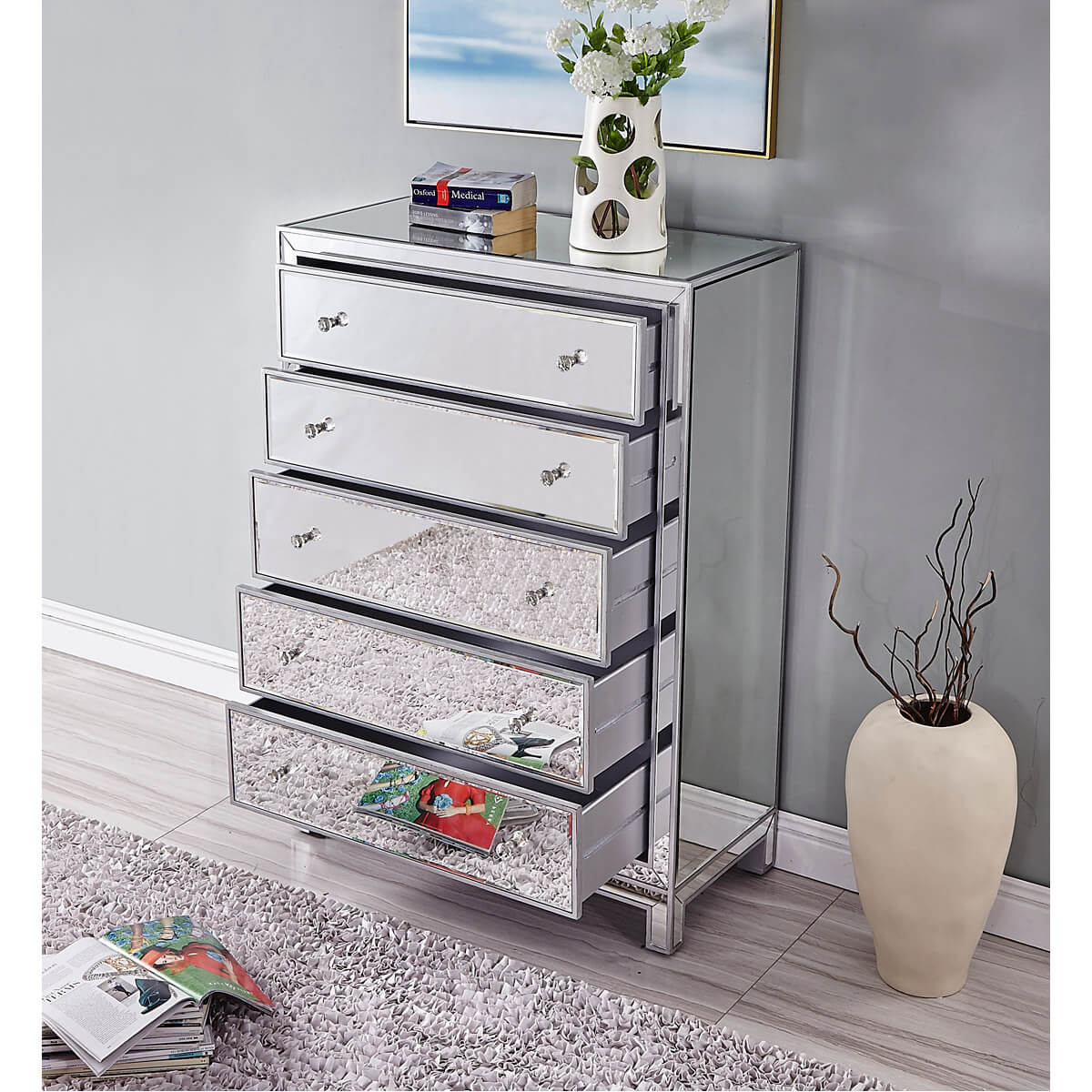 Reflexion 5 Drawers Chest