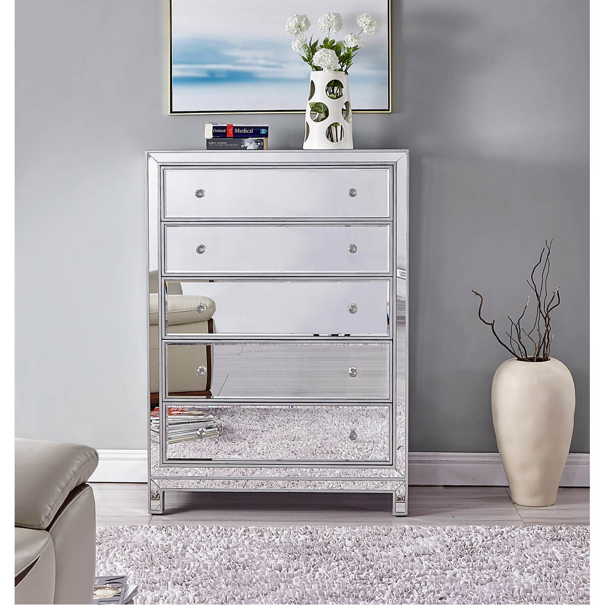 Reflexion 5 Drawers Chest
