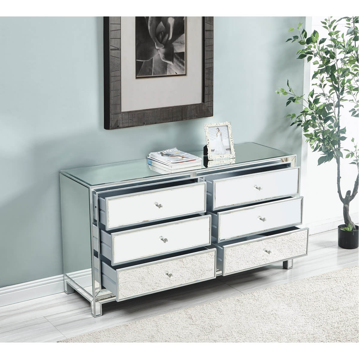 Reflexion 6 Drawers Wide Dresser